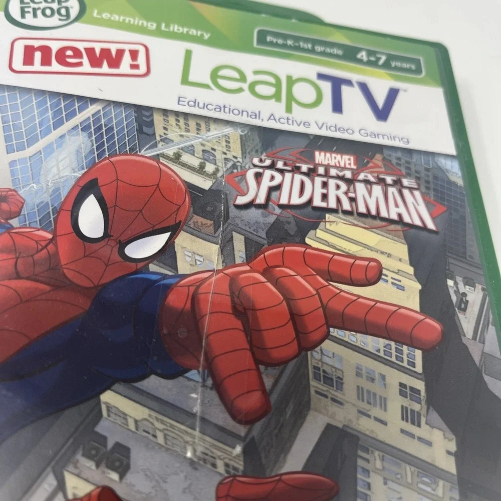 Leap Frog Leap‎ TV Marvel Ultimate Spiderman Educational Video Game With Manual
